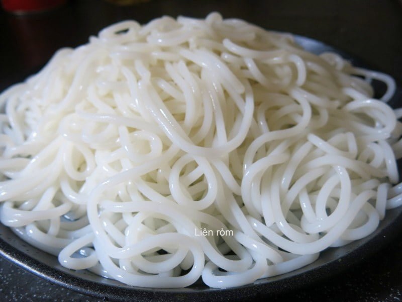 Bún sợi to dùng nhiều trong ẩm thực Việt