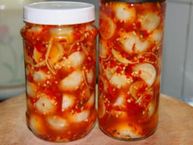 Cà muối kim chi