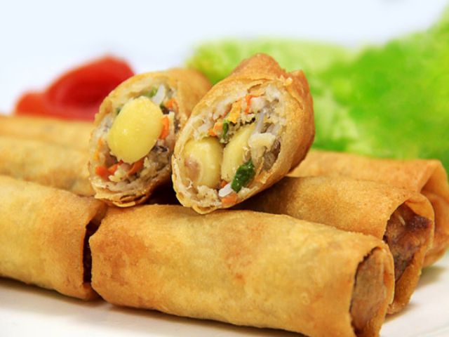 Chả giò hạt sen