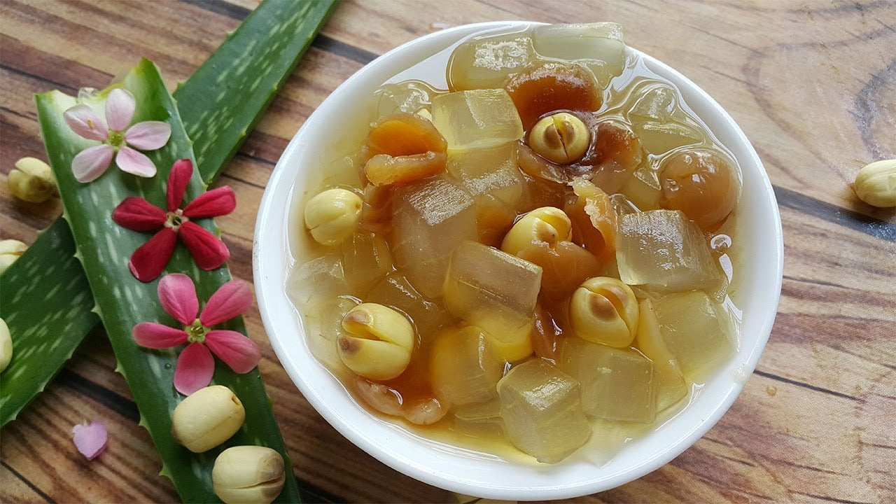 Chè nha đam hạt sen bổ dưỡng
