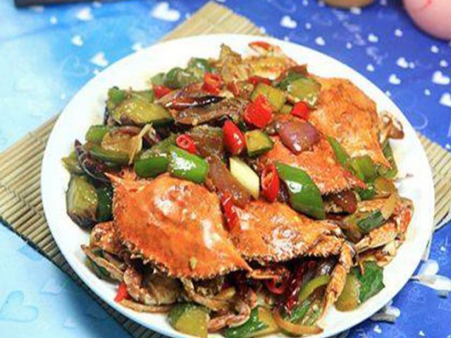 ớt xào Món ghẹ