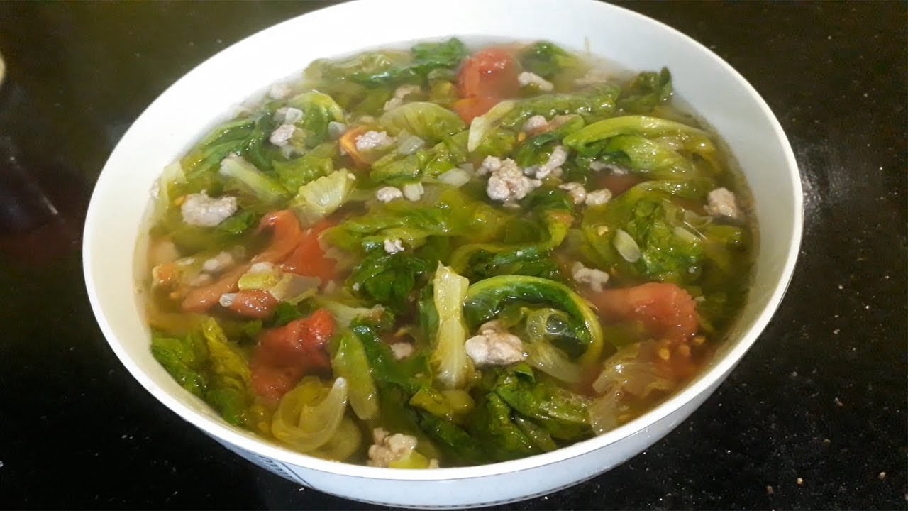 Canh cải xà lách gai xanh