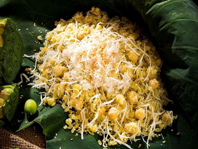 Món xôi đỗ hạt sen