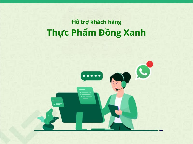 Hỗ trợ khách hàng tại Thực Phẩm Đồng Xanh Hỗ trợ khách hàng tại Thực Phẩm Đồng Xanh